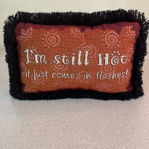 Accent pillow - ( I’m still hot it just comes in flashes )